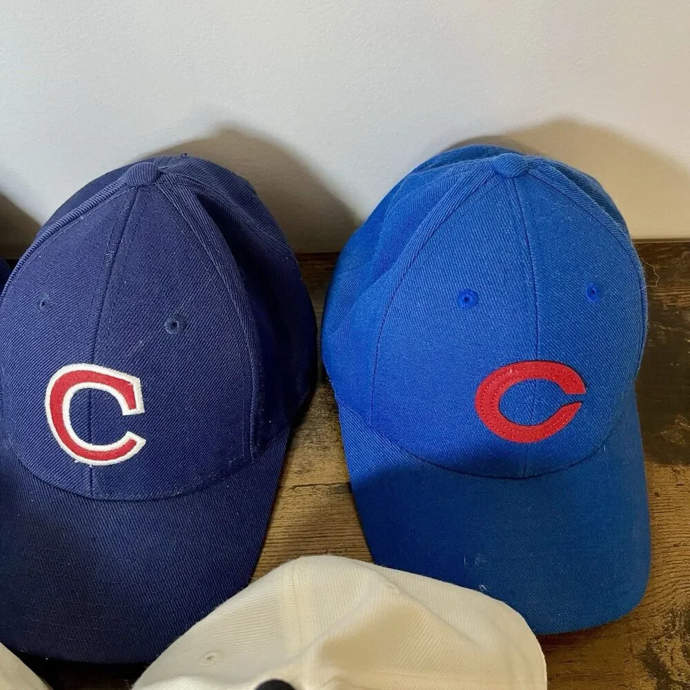 Chicago Cubs Hat Collection Lot of 6 Vintage Caps American Needle 7 1/8 MLB